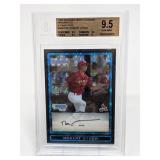 2009 Bowman Chrome XFac Robert Stock AU Beckett9.5