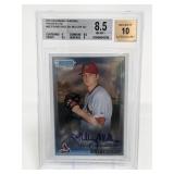 2010 Bowman Chrome Shelby Miller AUTO Beckett 8.5