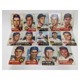 1953 Topps Baseball - 14 Different Cards