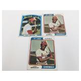 (3) Lou Brock Baseball Cards
