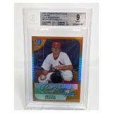 2005 Bowman Chrome Gold Ref. Mitch Boggs Beckett 9