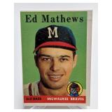 1958 Topps Baseball - Eddie Mathews - # 440