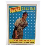 1958 Topps Baseball - Warren Spahn All Star # 494