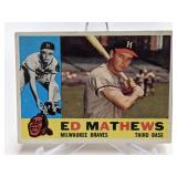 1960 Topps Baseball - Eddie Mathews - # 420