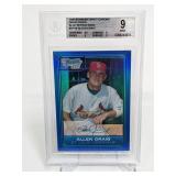 2006 Bowman Chrome Blue Ref. Allen Craig Beckett 9
