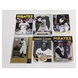 (6) Roberto Clemente Baseball Cards