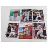(6) Mike Trout Baseball Cards