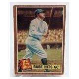 1962 Topps Baseball - Babe Ruth Story - # 139