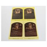 (4) HOF Stan Musial Plaque Postcards