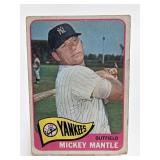 1965 Topps Baseball Mickey Mantle #350 MK on Back