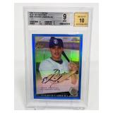 2009 Topps Chrome Blue Everth Cabrera AU Beckett 9