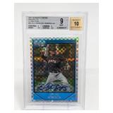 2007 Bowman Chrome Emmanuel Burriss AU Beckett 9