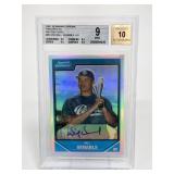2007 Bowman Chrome Ref. Will Venablue AU Beckett 9