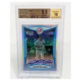 2008 Bowman Chrome Ref. Ausin Romine AU Beckett9.5