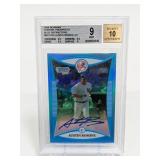 2008 Bowman Chrome Blue Ausin Romine AU Beckett9.5
