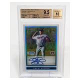 2009 Bowman Chrome Ref. Drew Storen AU Beckett 9.5