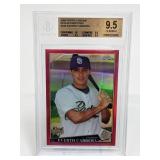 2009 Topps Chrome Red Everth Cabrera Beckett 9.5