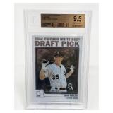 2004 Topps Traded Chrome Josh Fields Beckett 9.5