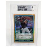 2009 Bowman Chrome Gold Tyler Flowers Beckett 9