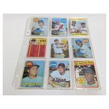 1969 Topps Baseball Cards 9 HOF & Stars