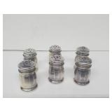 Set of 6 Mini Individual Salt & Peppers