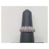 .925 Sterling Silver Diamond Ring