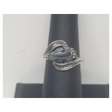 .925 Sterling Silver Hematite Ring