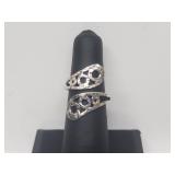 .925 Sterling Silver Adjustable Ring