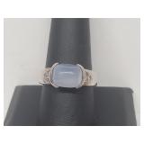 .925 Sterling Silver Moonstone Ring