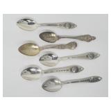 Set of 6 Sterling Collector Spoons  55.3 Grams