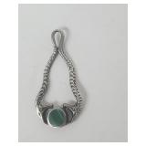 .925 Sterling Silver Turquoise Pendant