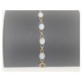Vermeil/.925 Sterl Silver Moonstone Bracelet