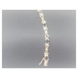 Vermeil/.925 Sterling Silver Sapphire/Diam Bracele