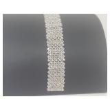 .925 Sterling Silver Wide Bracelet