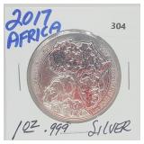 2017 1oz .999 Silver Africa Round