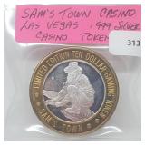 Sams Town Las Vegas .999 Silver Casino Token