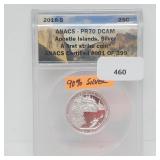 ANACS 2018-S PR70DCAM 90% Silver Apostle Isl Quart