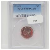 PCGS 1976-S PR69DCAM Jefferson Nickel 5 Cents