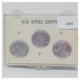 US Steel War Pennies S, P, D