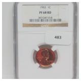 NGC 1963 PF68RD Lincoln Penny One Cent
