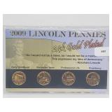 2009 24KT Gold Plated Lincoln Pennies