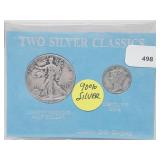 Two 90% Silver Classic Coins