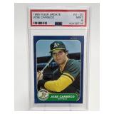 1986 Fleer Update Jose Canseco RC #U-20 PSA 9 1986 Fleer Update Jose Canseco RC #U-20 PSA 9