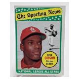 Bob Gibson 1969 Topps All-Star #432 Bob Gibson 1969 Topps All-Star #432