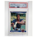 1984 Fleer Darryl Strawberry RC #599 PSA 8 1984 Fleer Darryl Strawberry RC #599 PSA 8