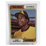 1974 Topps Dave Winfield RC #456 1974 Topps Dave Winfield RC #456