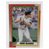 1990 Topps Mark McGwire card 1990 Topps Mark McGwire card