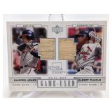 2001 Topps Pujols/Jones used bat card 2001 Topps Pujols/Jones used bat card