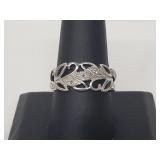 .925 Sterling Silver Diamond Ring