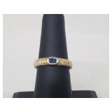 Vermeil/.925 Sterling Sapphire Ring